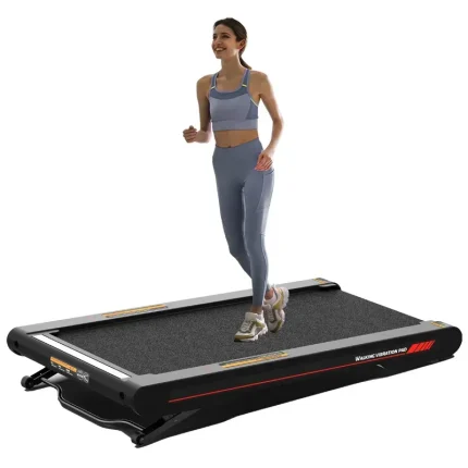 SPERAX Portable Foldable ABS Running Walking Pad Home Fitness Vibration Plate with LED Screen Electric Motor Under Desk Exercise