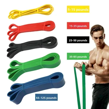 YEKANG Eco-friendly Natural Latex Elastic Tension Ropes Sports Resistance Bands for Fitness Squat & Hip Squat Exercise