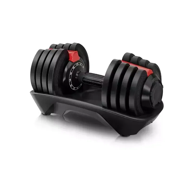 Hcc7ff591188949f6b47ffb180bbd90a8d.webp Space Saving Home Gym Equipment 12 in 1 Free Weight 18KG 40LB Adjustable Dumbbell with Tray Xdumbbell Model D7030 - Image 1