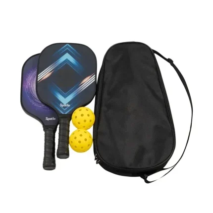 Custom Logo Portable Durable Bag Colorful Carbon Fiber Pickleball Paddle Set