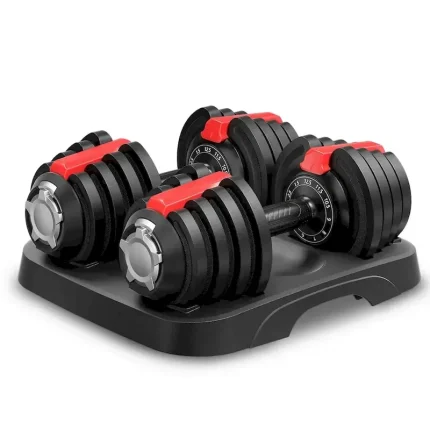 12.5 Kgs Weights Gym Equipment Fitness Fullset Of Two Adjustable Dumbbells Set